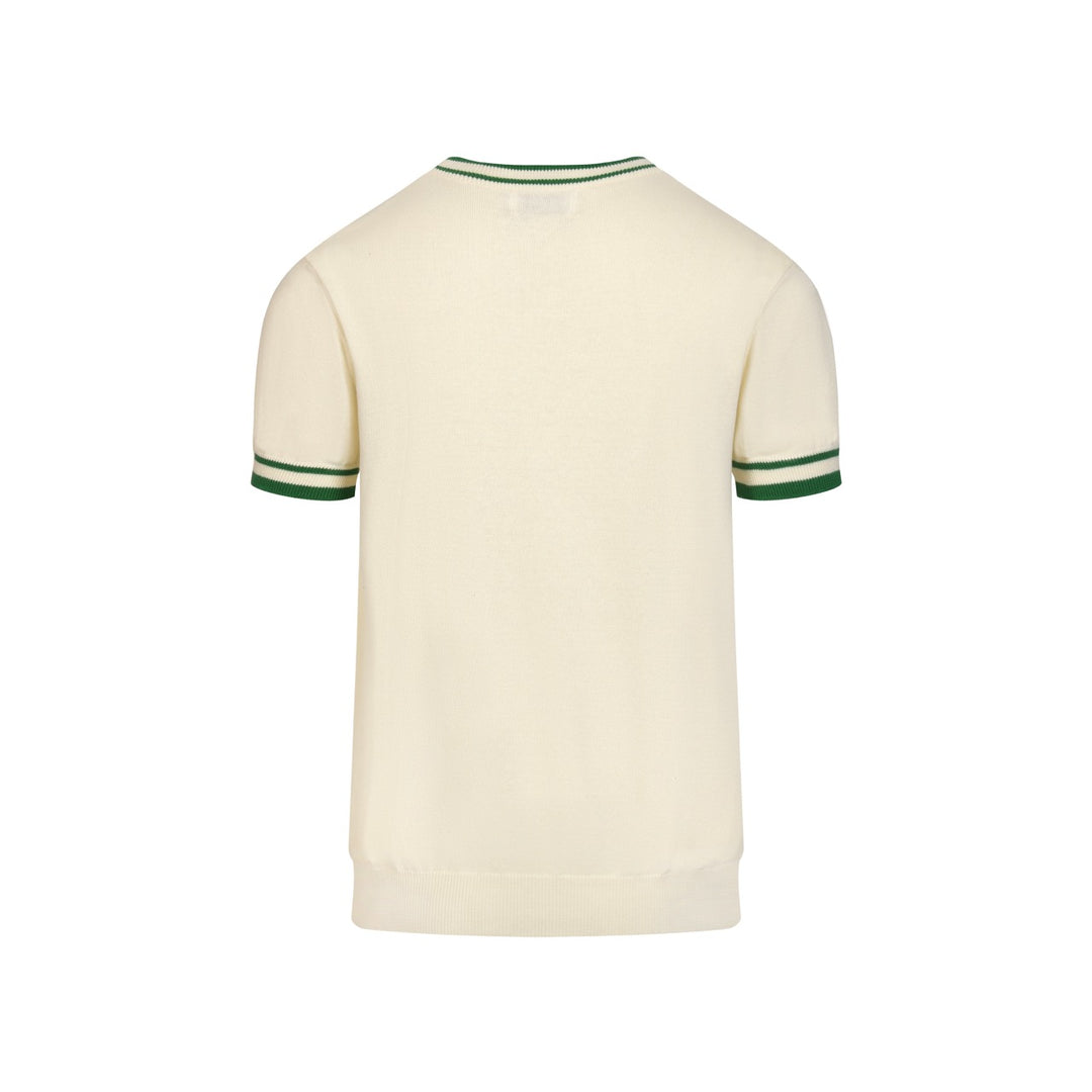 Men's Off-White 70s Lightning Jacquard Knit Crewneck Shirt