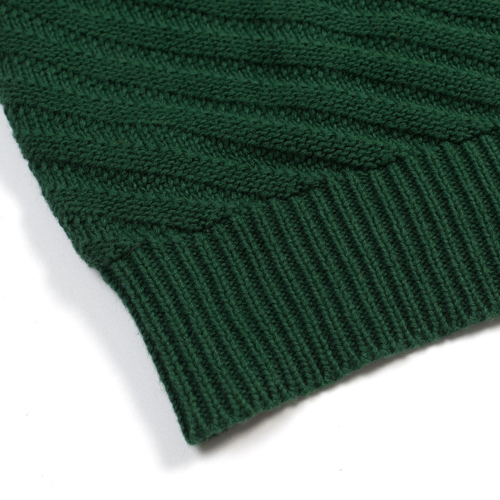 Maglietta Verde da Donna Anni '70 Minimalista con Maniche a Palloncino in Maglia