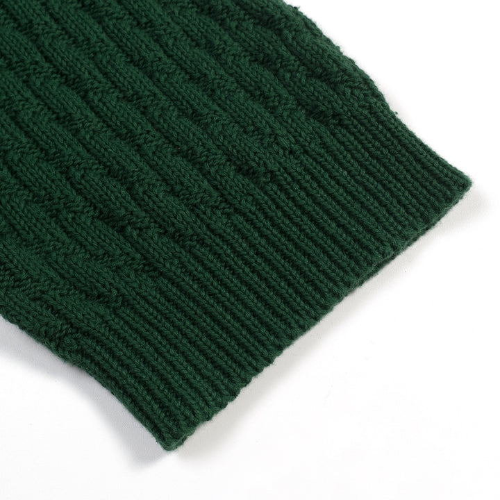 Maglietta Verde da Donna Anni '70 Minimalista con Maniche a Palloncino in Maglia
