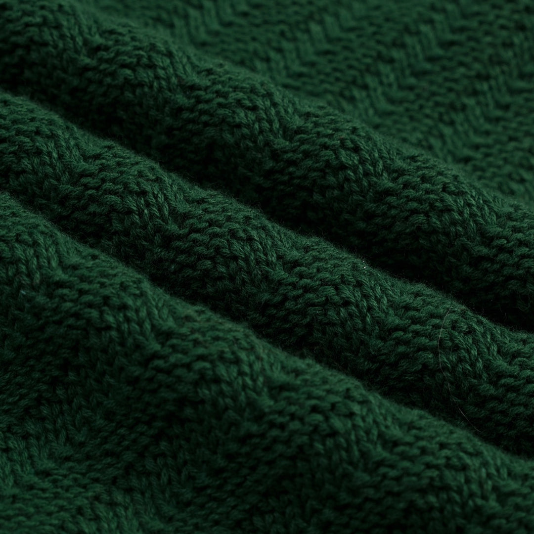 Maglietta Verde da Donna Anni '70 Minimalista con Maniche a Palloncino in Maglia