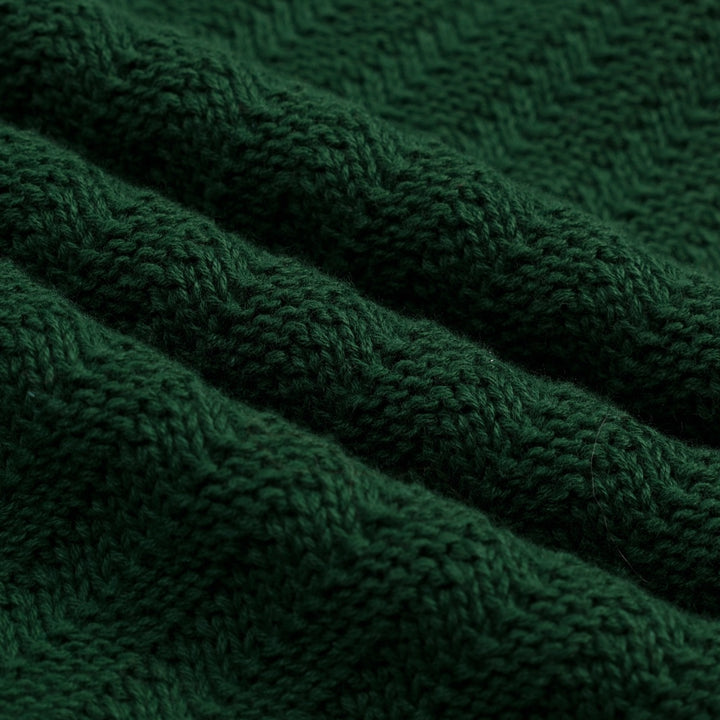 Maglietta Verde da Donna Anni '70 Minimalista con Maniche a Palloncino in Maglia