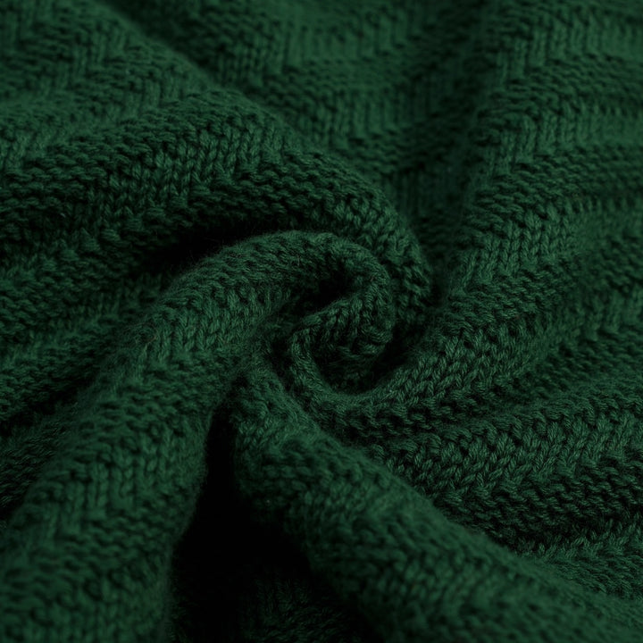 Maglietta Verde da Donna Anni '70 Minimalista con Maniche a Palloncino in Maglia