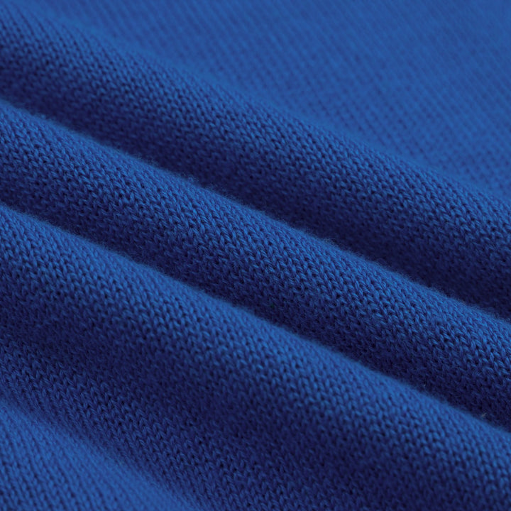 Maglietta da donna blu navy con ricamo floreale retrò