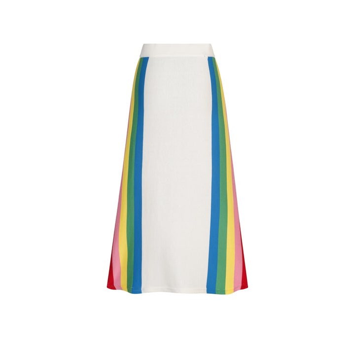 Ensemble robe en maille jacquard à chevrons style années 70 pour femme, blanc cassé