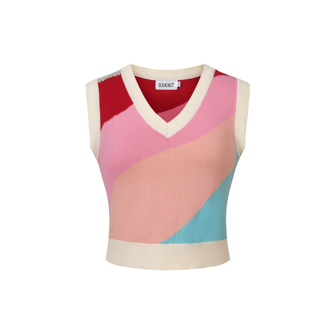 Ensemble de robe débardeur en maille style rétro pour femme