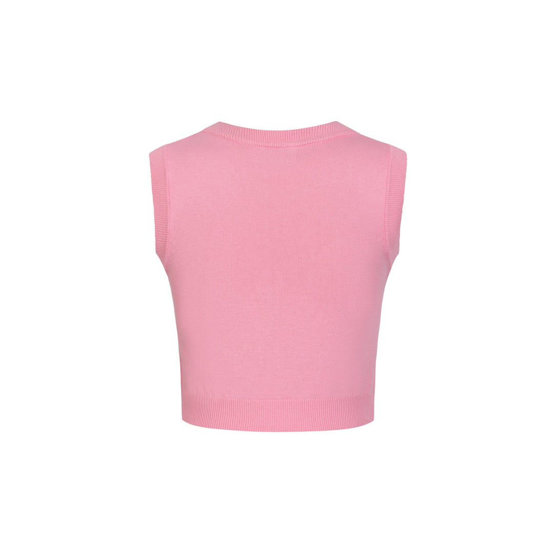 Conjunto de Vestido de Malha Rosa Estilo Espacial dos Anos 60 para Mulher