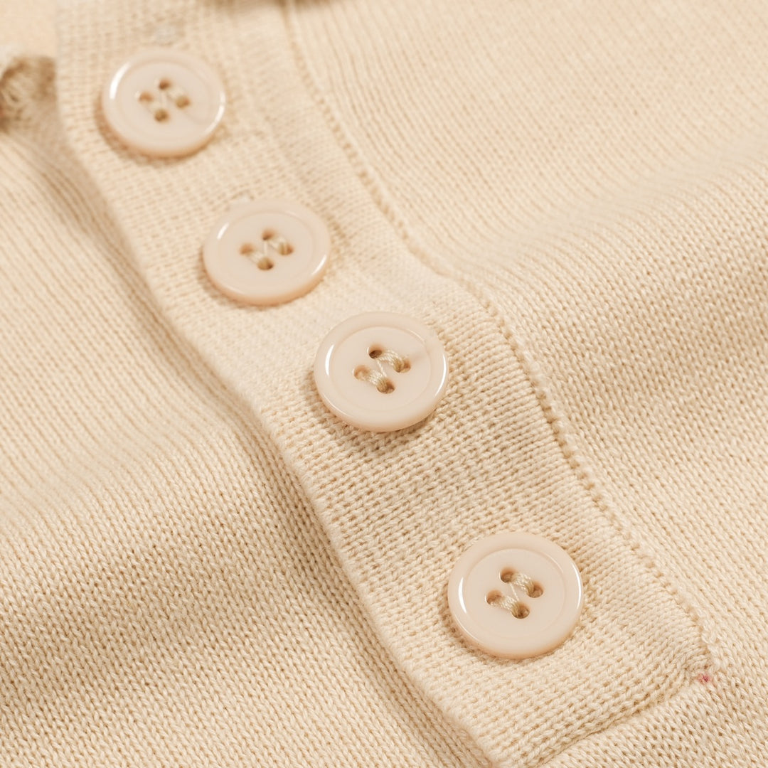 Men's 70s Casual Creative Color-Block Knit Polo T-Shirt