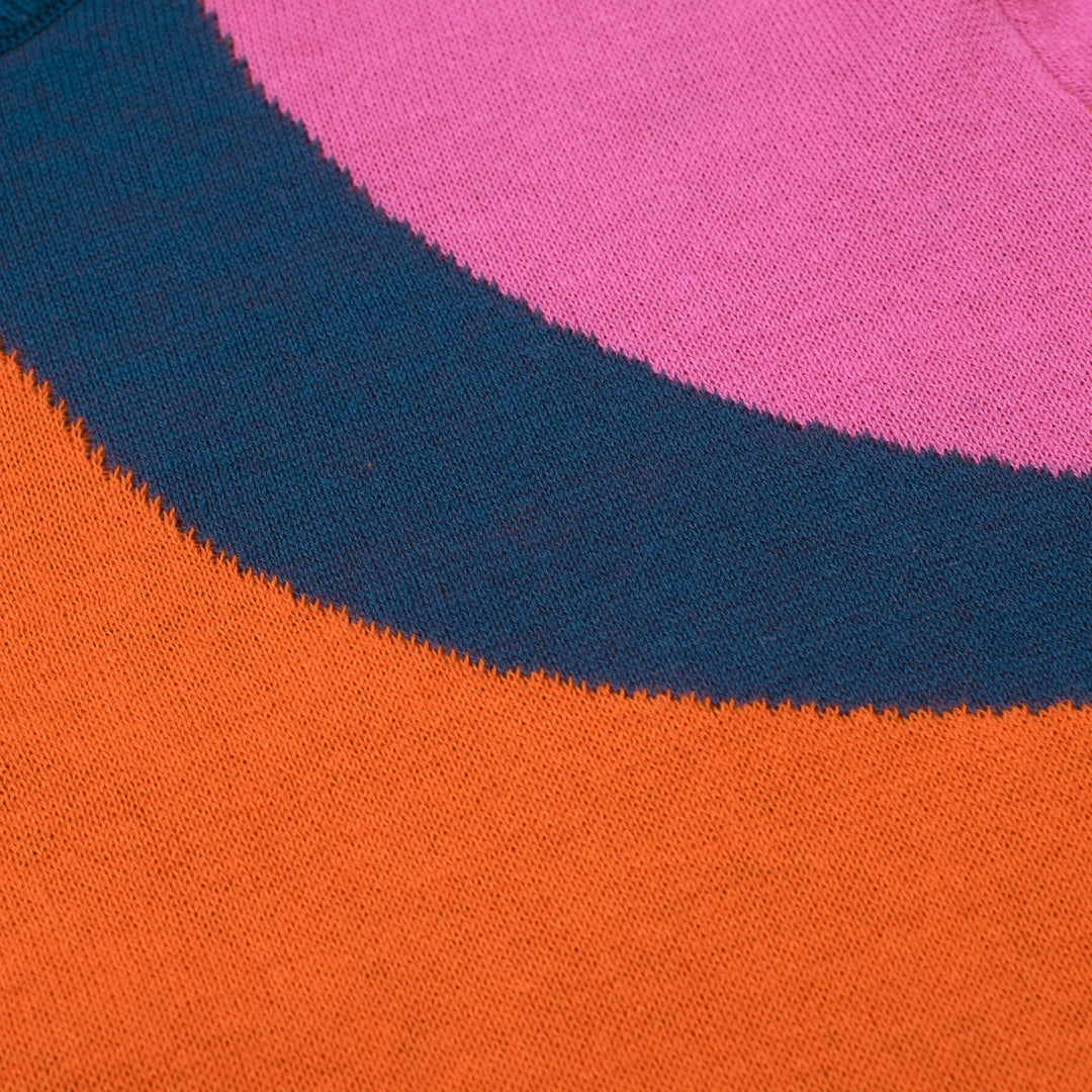 Conjunto de Vestido Retro Psicadélico dos Anos 70 para Mulher