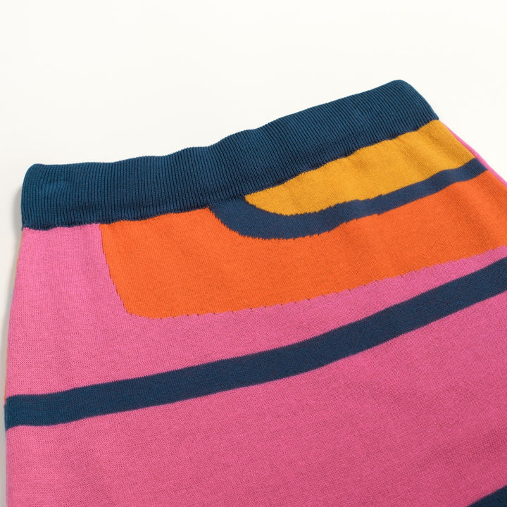 Conjunto de Vestido Retro Psicadélico dos Anos 70 para Mulher