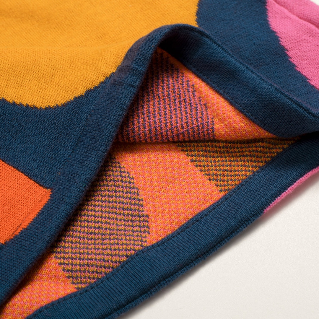 Conjunto de Vestido Retro Psicadélico dos Anos 70 para Mulher