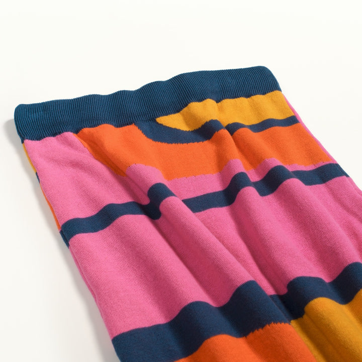 Conjunto de Vestido Retro Psicadélico dos Anos 70 para Mulher