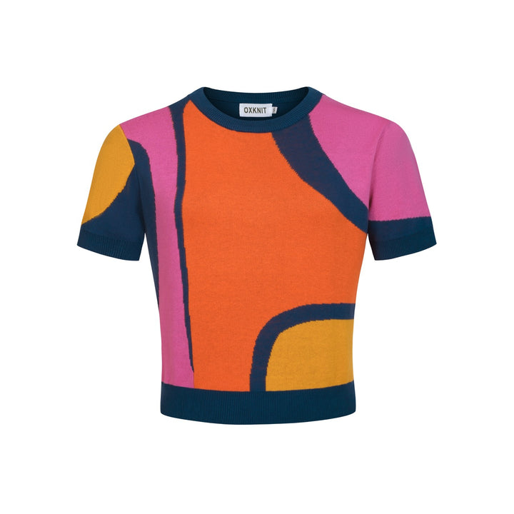 Conjunto de Vestido Retro Psicadélico dos Anos 70 para Mulher