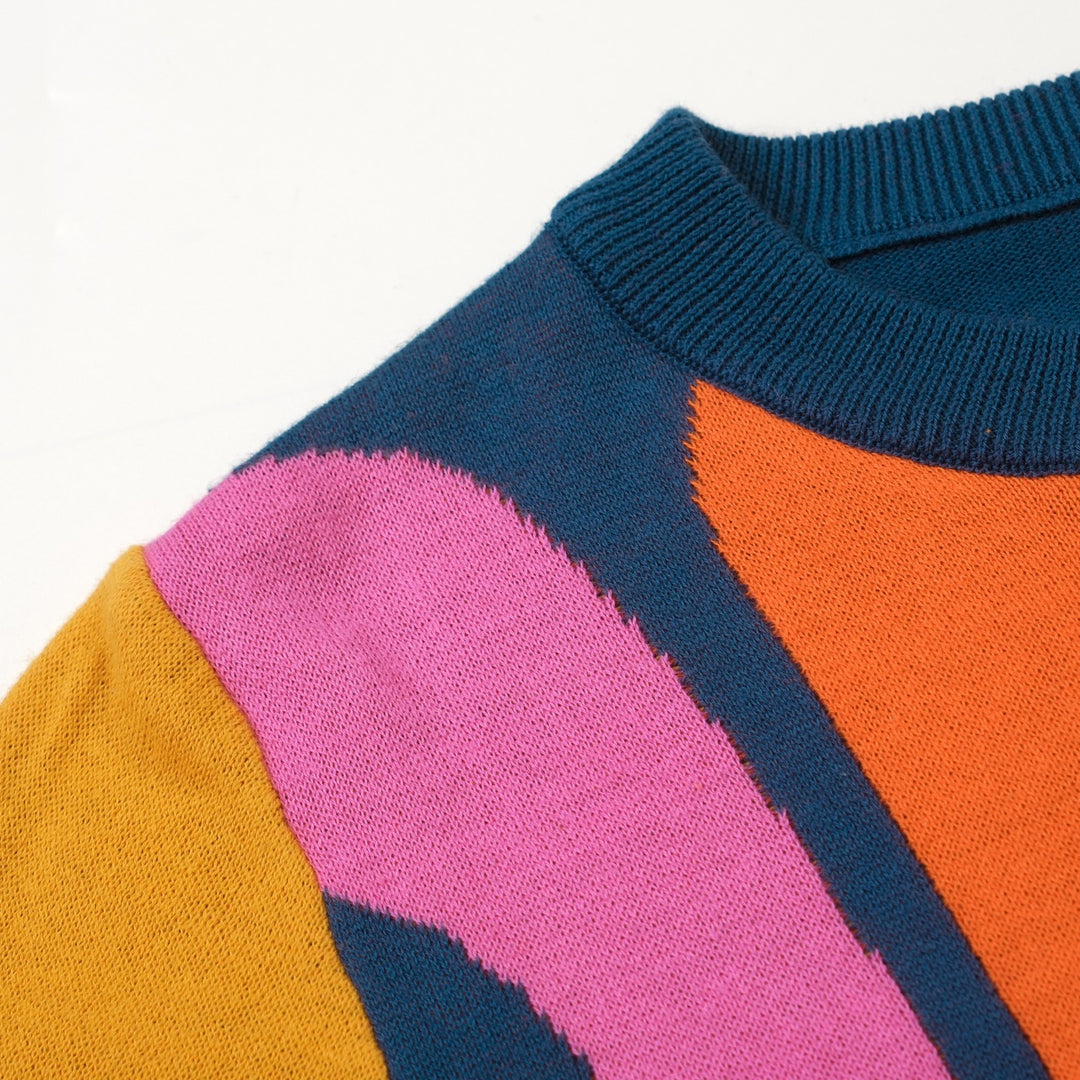 Conjunto de Vestido Retro Psicadélico dos Anos 70 para Mulher