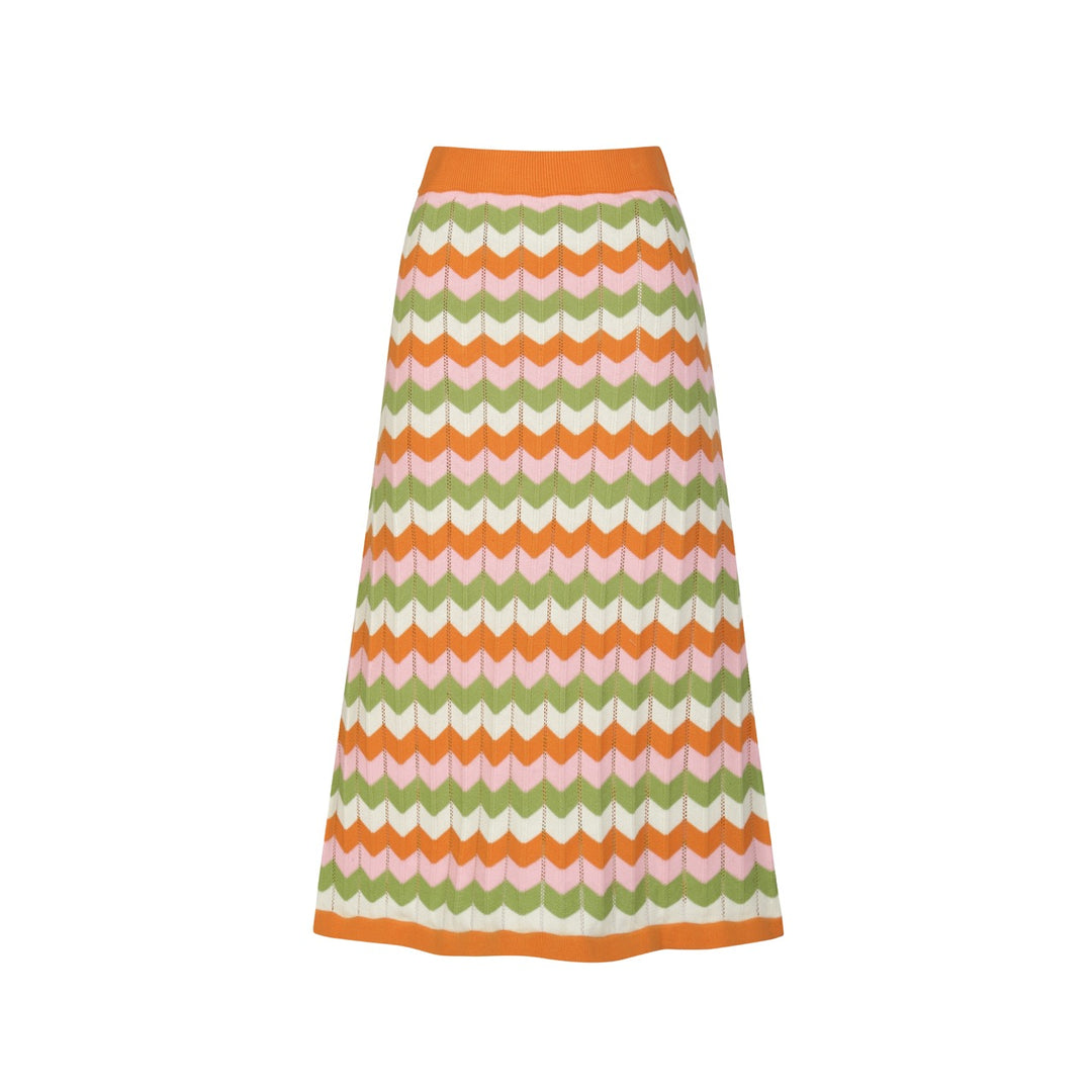 Conjunto de Vestido Retro Feminino em Malha Jacquard