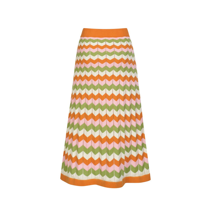 Conjunto de Vestido Retro Feminino em Malha Jacquard