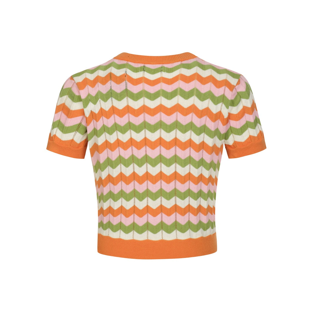 Conjunto de Vestido Retro Feminino em Malha Jacquard