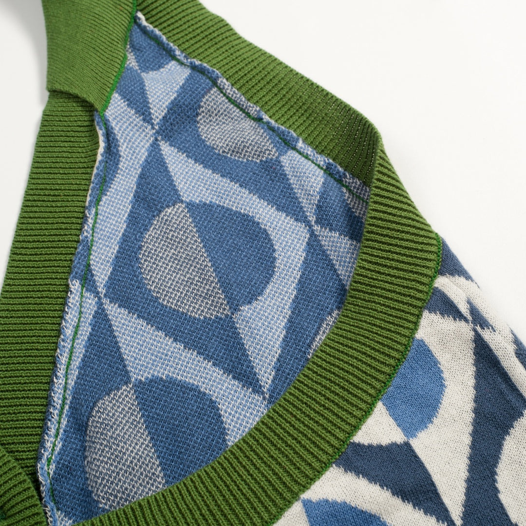 Women's 60s Geometric Pop Art Modern Style Halter Knit Vest