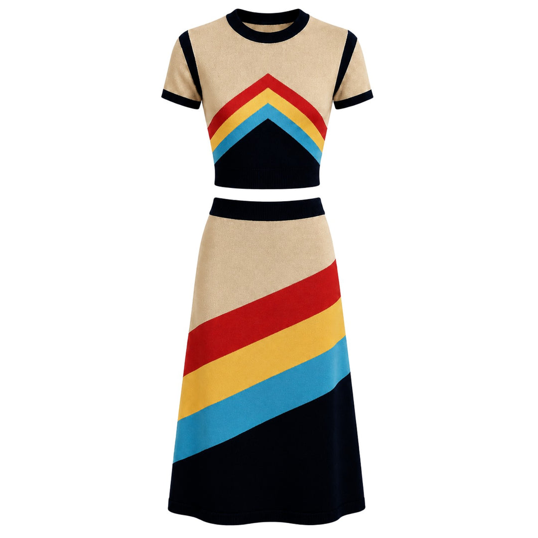 Women's 70s Mod Resortwear Dress Set OXKnit Women's 70s Mod Resortwear Dress Set OXKnit