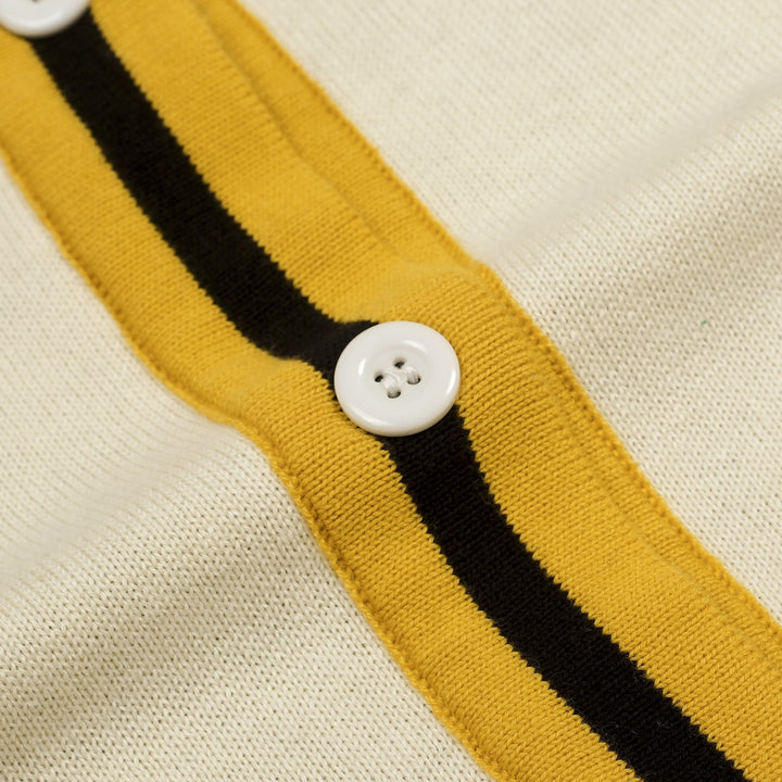 Women's 70s Apricot Safari Chic Retro Knit Cardigan