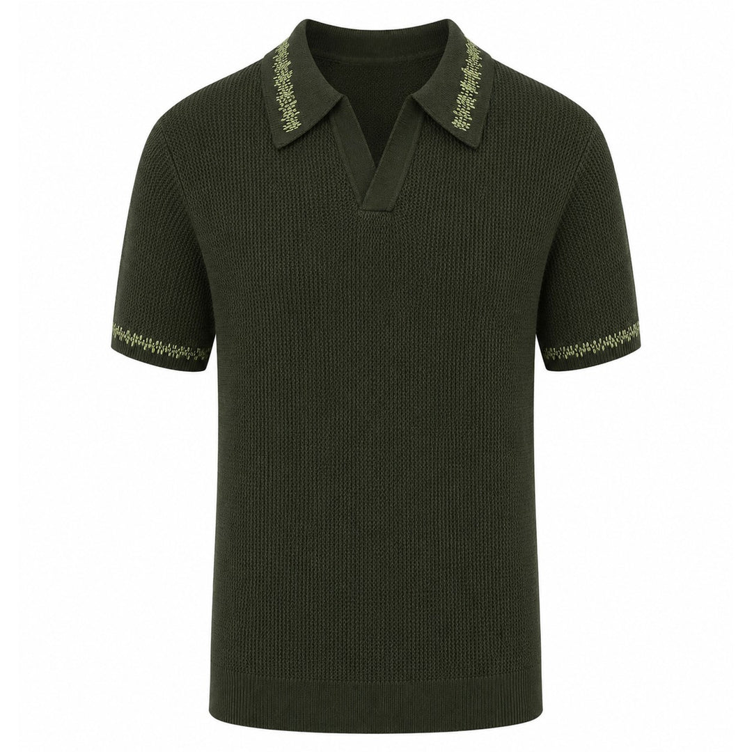Svart retro modekonstdesign stickad cardigan för män