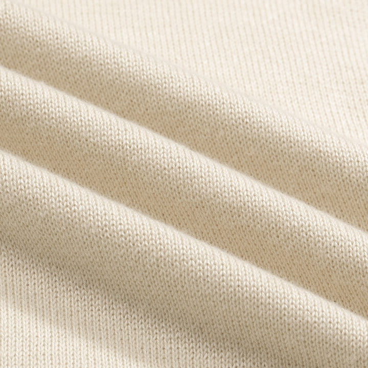 Men's Apricot 70s Old Money Summer Polo Knit Shirt