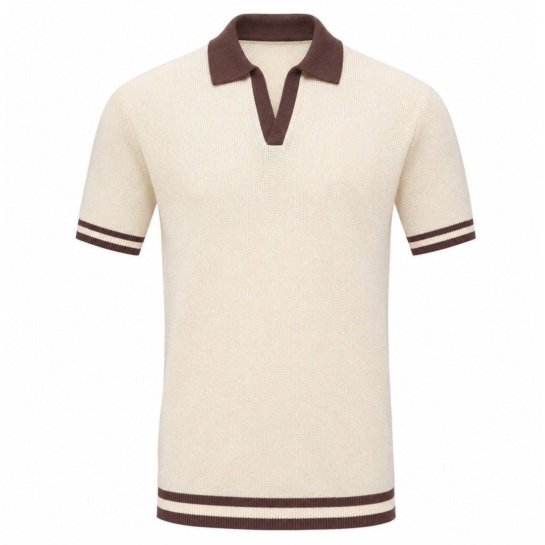 Herre strikket cardigan i sort retro modekunstdesign