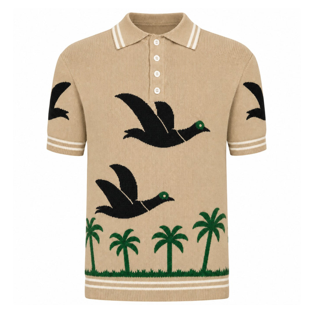 Svart retro modekonstdesign stickad cardigan för män