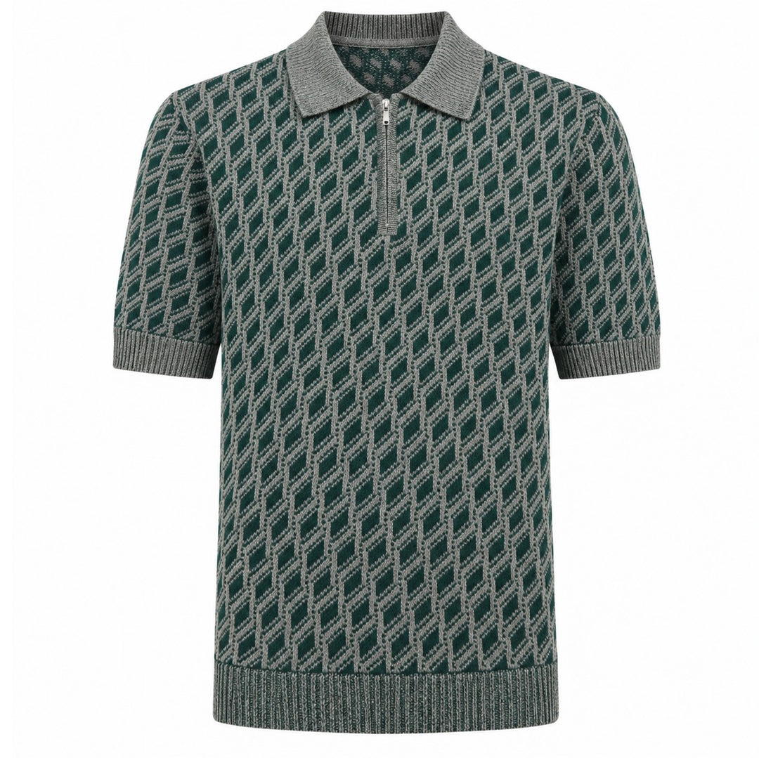 Svart retro modekonstdesign stickad cardigan för män