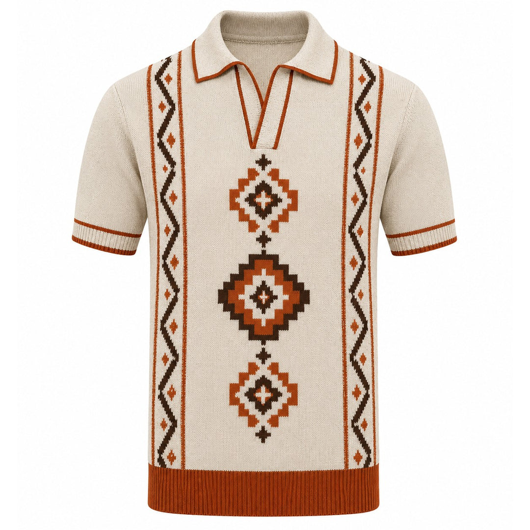 Svart retro modekonstdesign stickad cardigan för män