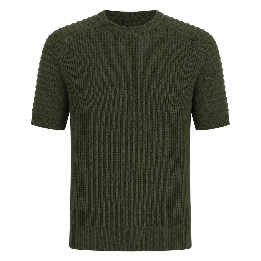 Svart retro modekonstdesign stickad cardigan för män