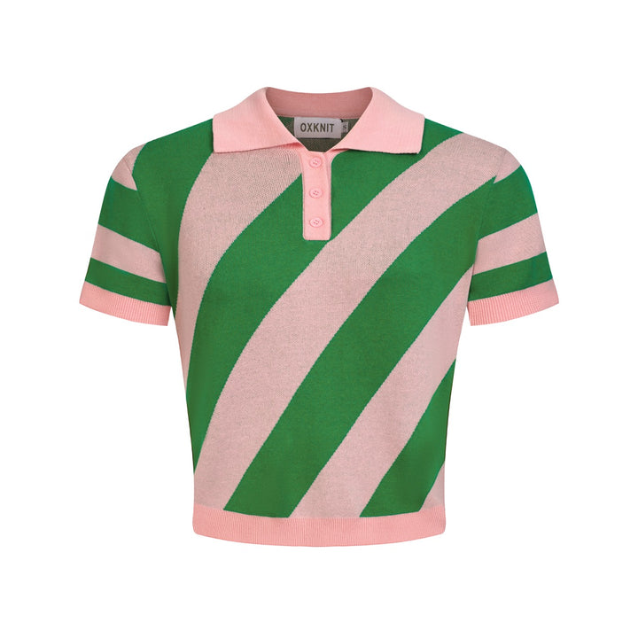 Conjunto de Vestido com Gola Polo de Moda Artística dos Anos 60 para Mulher
