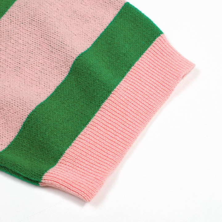 Conjunto de Vestido com Gola Polo de Moda Artística dos Anos 60 para Mulher