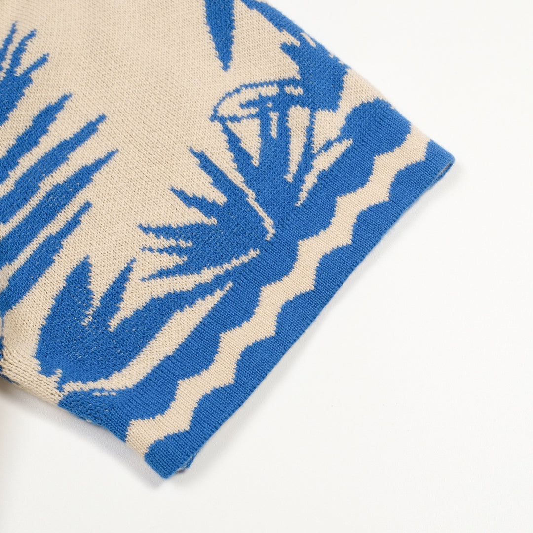 Cardigan de Malha com Laço, Estilo Retro de Resort Oceânico, Damas, Cor Damasco