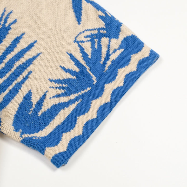 Cardigan de Malha com Laço, Estilo Retro de Resort Oceânico, Damas, Cor Damasco