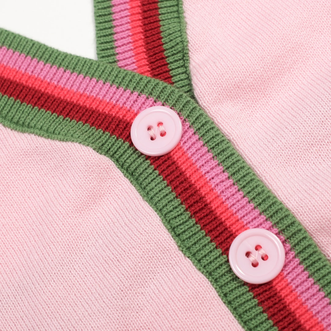 Women's Pink Classic Simple Halter Knit Vest