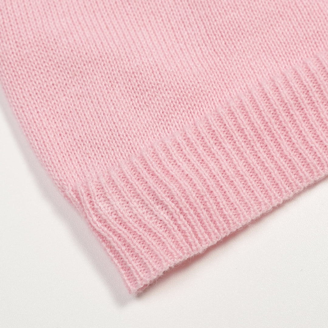 Women's Pink Classic Simple Halter Knit Vest