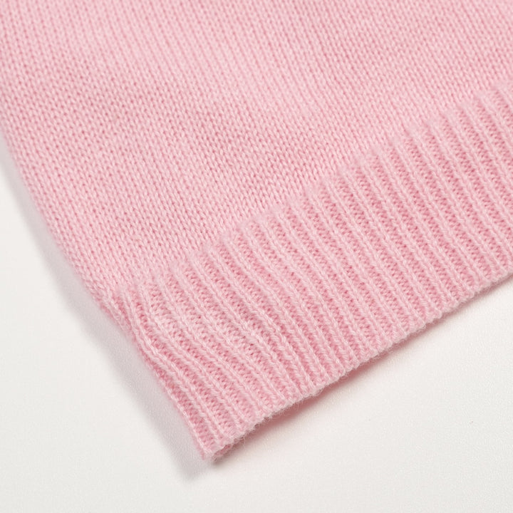 Women's Pink Classic Simple Halter Knit Vest