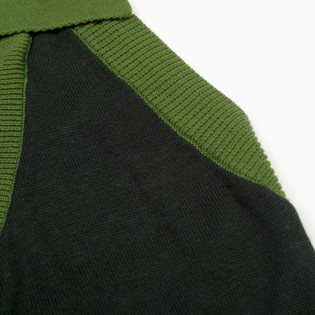 Women's Green Minimalist Elegant Halter Knit Vest