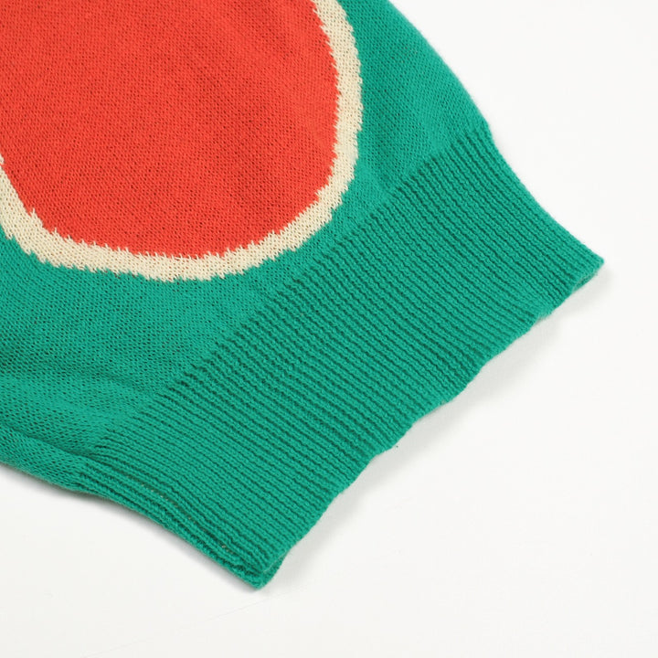 Women's 1960s Pop Art Circular Jacquard Pocket Knit Dress
