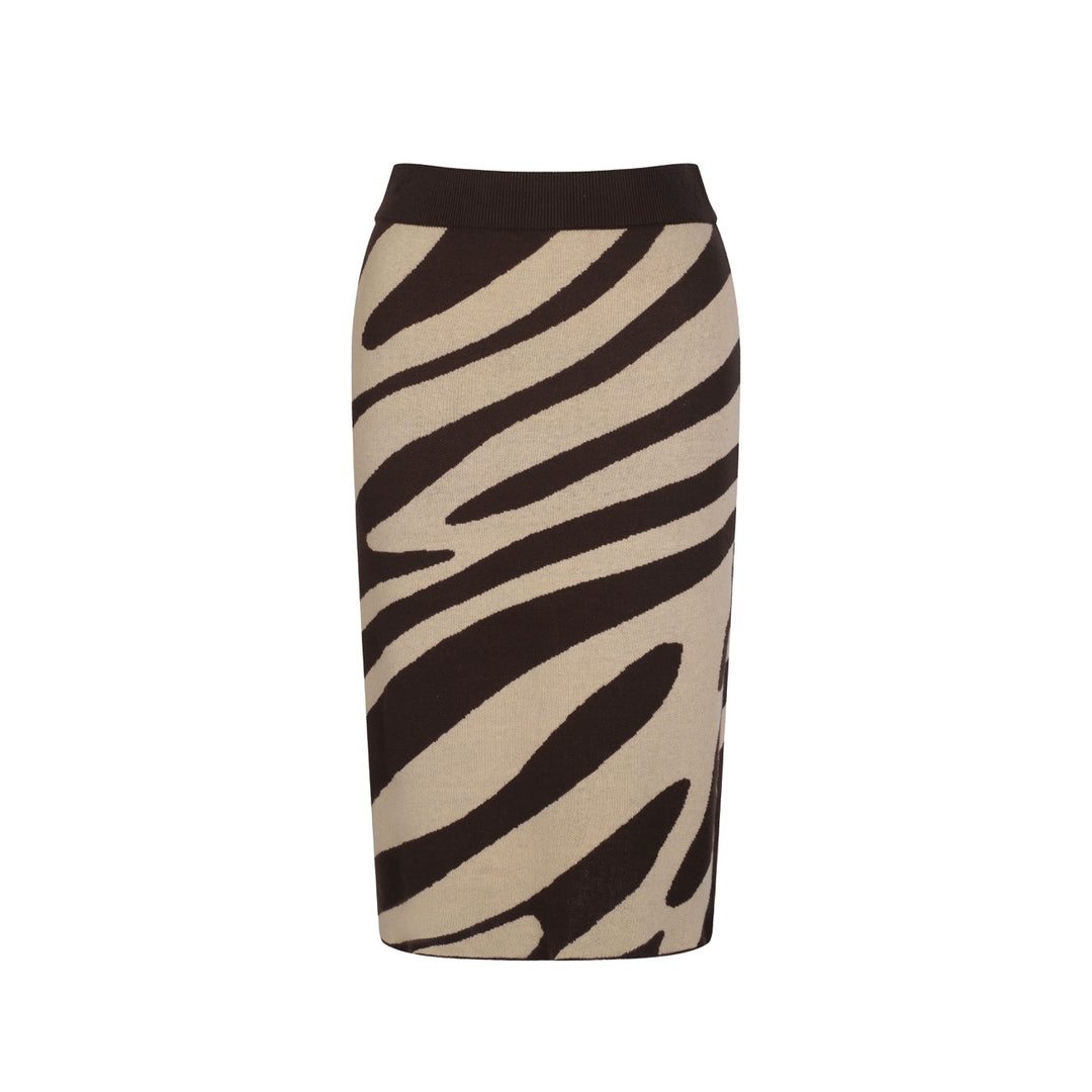 Women's Zebra Print Retro Dress Set