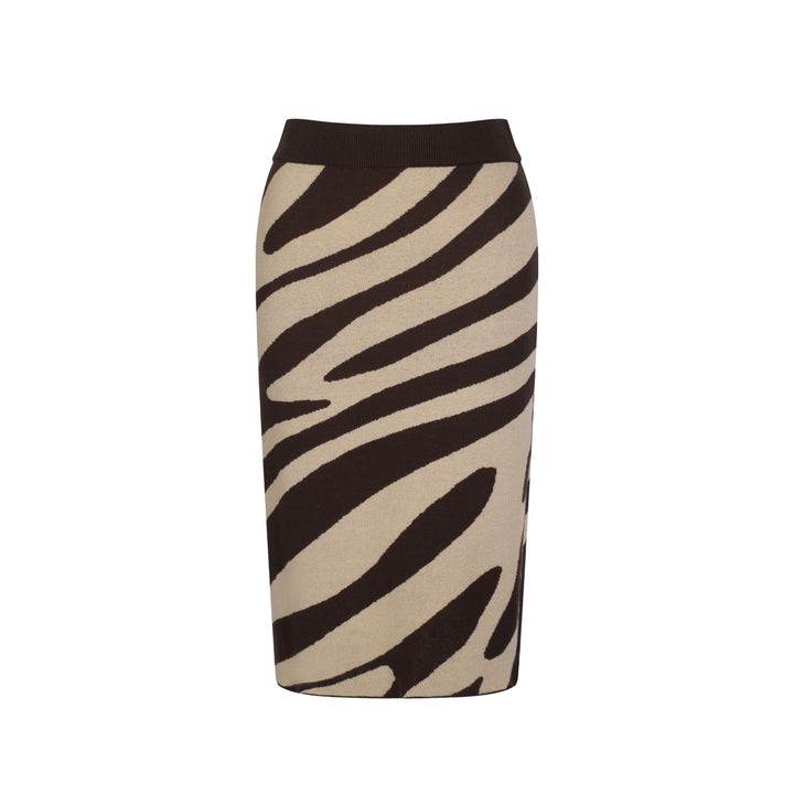 Women's Zebra Print Retro Dress Set