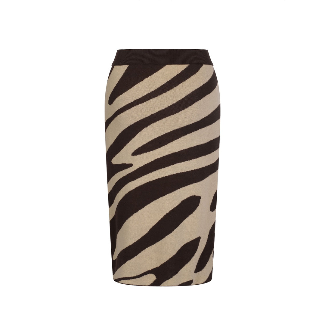 Women's Zebra Print Retro Dress Set