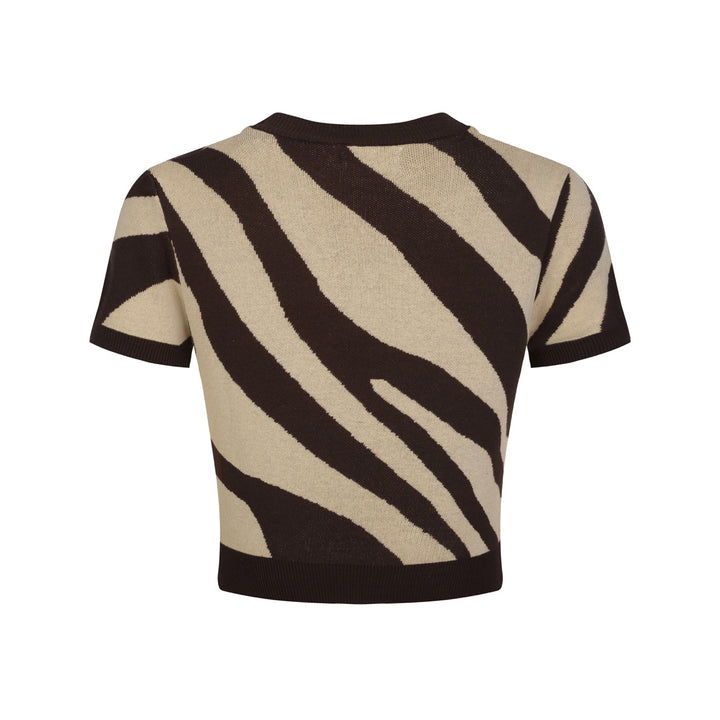 Women's Zebra Print Retro Dress Set