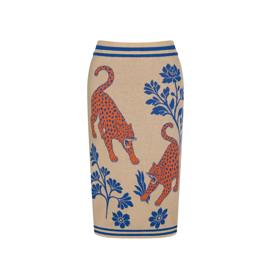 Women's Exotic Retro Jacquard Dress Set