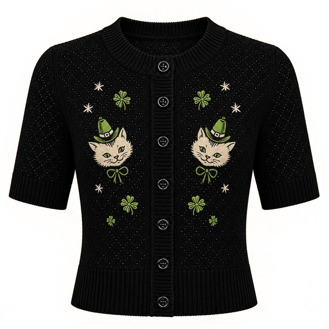 Dame gul kærlighed hulstrikket T-shirt - Kort længde