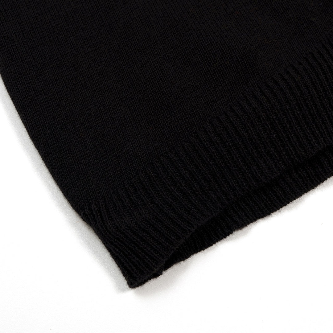 Women's Black 70s Rainbow Retro Knit Camisole Vest