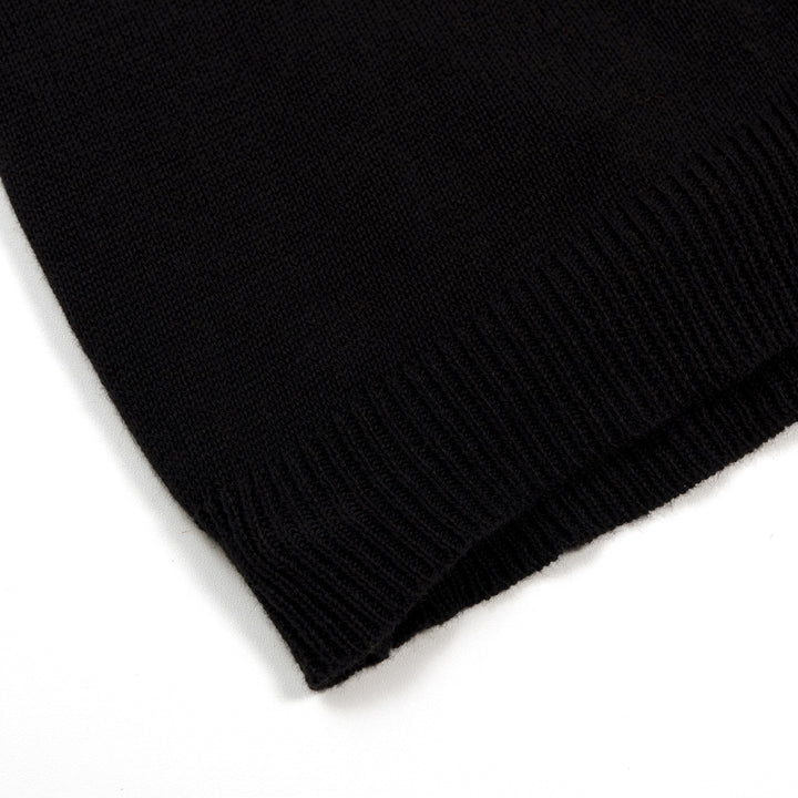 Women's Black 70s Rainbow Retro Knit Camisole Vest