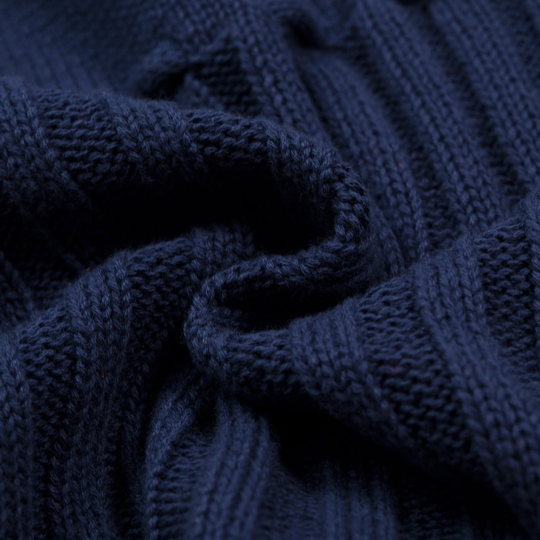 Mørkeblå minimalistisk camisole-strikket vest for kvinner