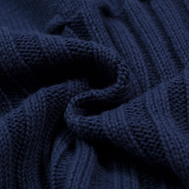 Mørkeblå minimalistisk camisole-strikket vest for kvinner
