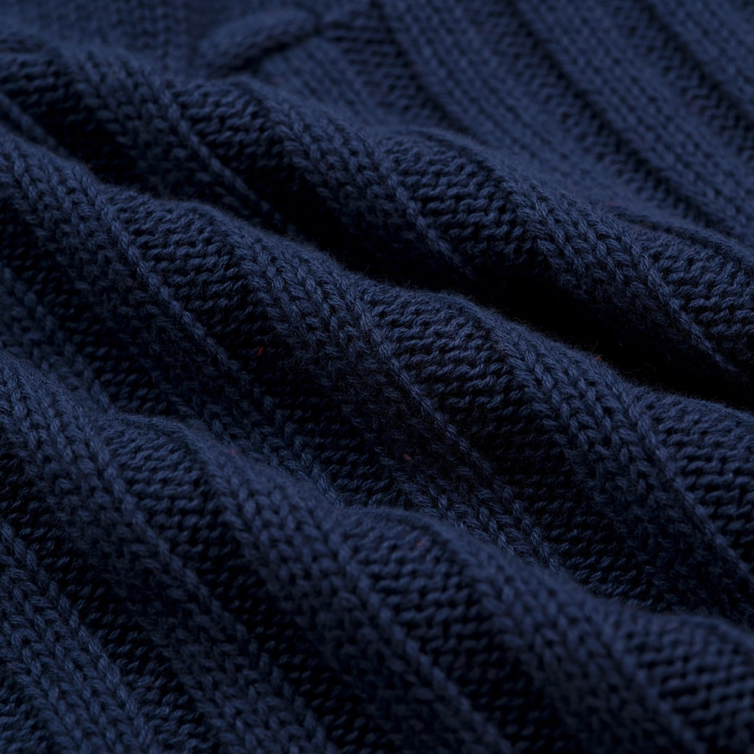 Mørkeblå minimalistisk camisole-strikket vest for kvinner